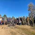 Participantes en el Campeonato de Extremadura de Becadas