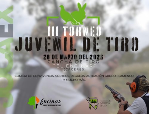 Cáceres acogerá el III Torneo Juvenil de Tiro el próximo 28 de marzo en la Cancha de Tiro El Encinar