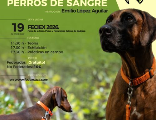 FEDEXCAZA acoge en Feciex un Curso de Iniciación al Adiestramiento de Perros de Sangre